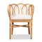 Bali & Pari Melody Modern and Contemporary Natural Rattan Dining Chair 185-11868-Zoro - alternate 4